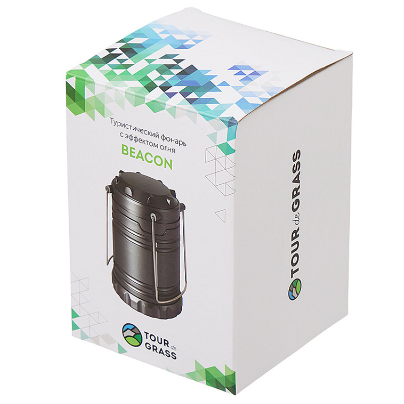 Туристический фонарь с эффектом пламени «Beacon», темно-серый. Артикул о590960