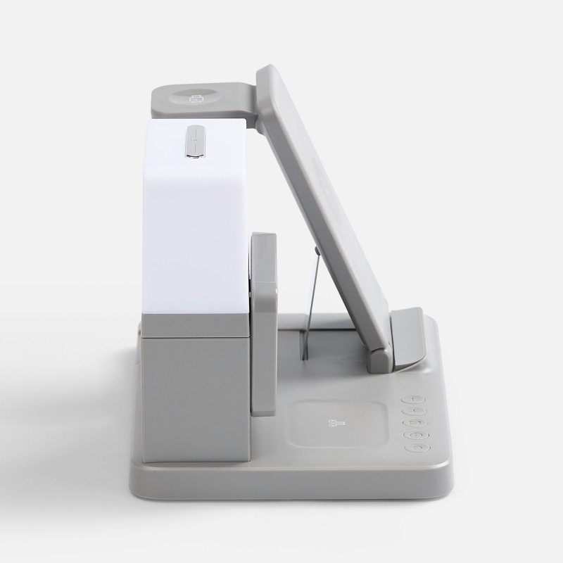 Зарядная станция с электронными часами и подсветкой Large Charge ver.3, серая. Артикул р18647.10