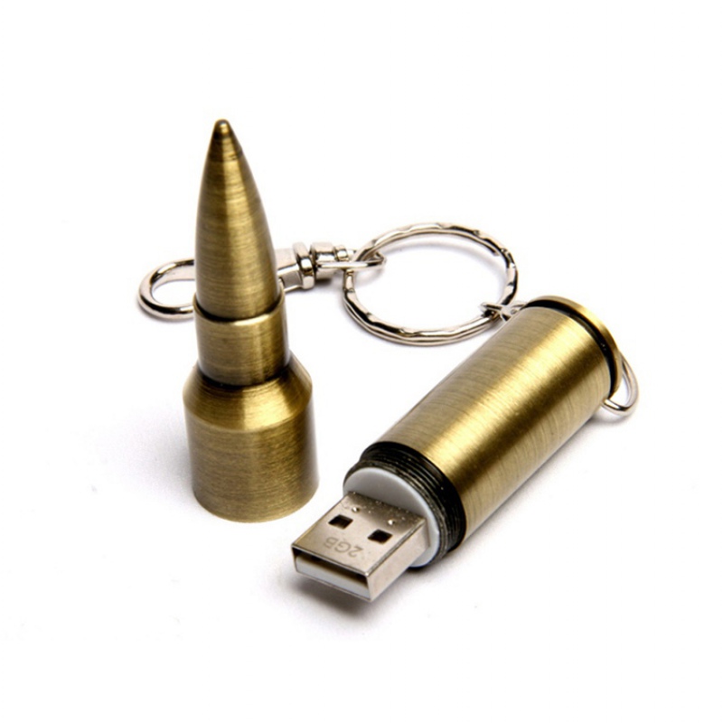 USB 2.0- флешка на 16 Гб в виде патрона от АК-47. Артикул о6001.16