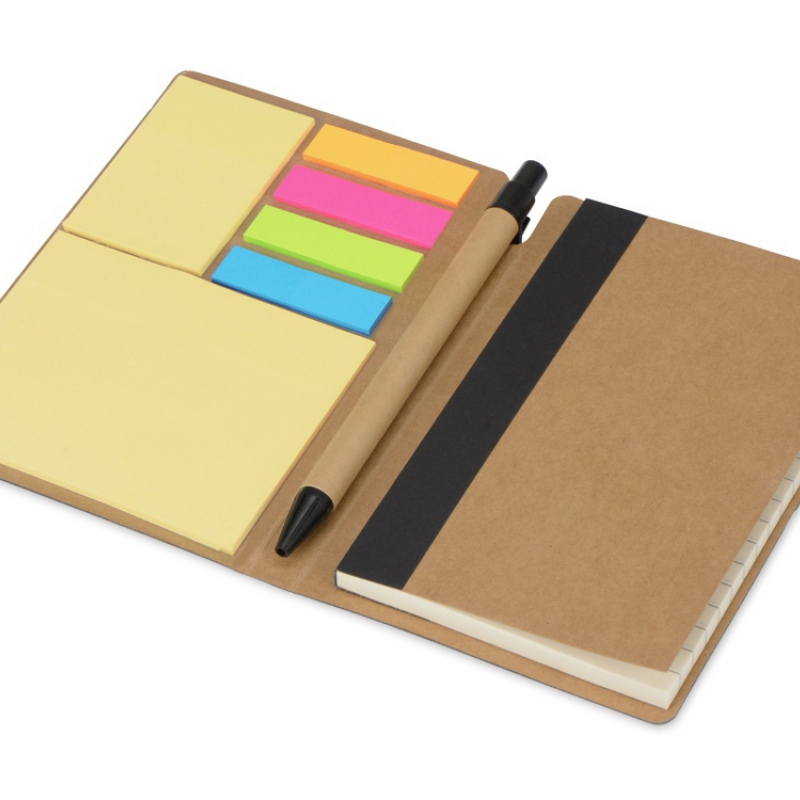 Набор стикеров «Write and stick» с ручкой и блокнотом, 5 цветов. Артикул о78890