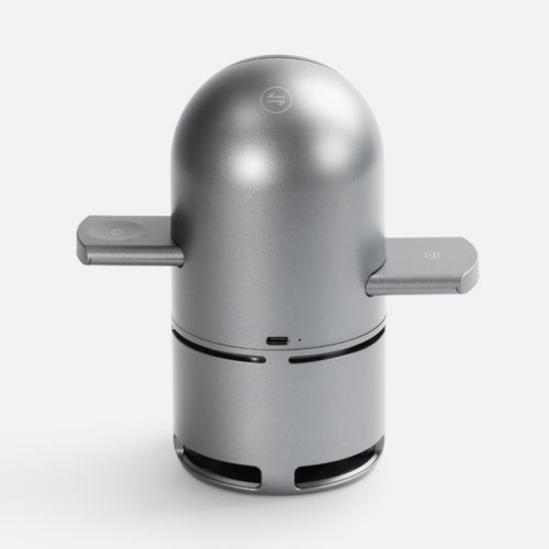 Bluetooth-колонка с беспроводной зарядкой Droid, серая. Артикул р17587.10