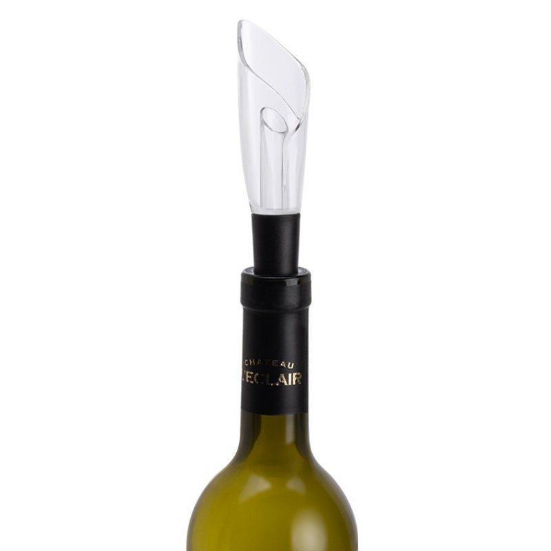 Набор винных аксессуаров 4в1 «Savoie» с покрытием soft touch, черный. Артикул о207009