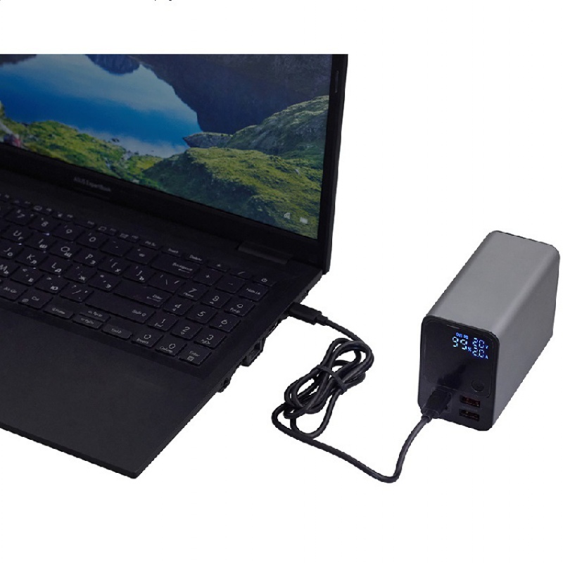 Внешний аккумулятор для ноутбуков «EpIQ», 100 Вт, 30000 mAh, темно-серый. Артикул о590980