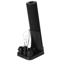 Набор винных аксессуаров 4в1 «Savoie» с покрытием soft touch, черный. Артикул о207009