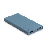 Внешний аккумулятор «NEO ARIA», 10000 mAh, Rombica, голубой/серый, темно-серый/серый. Артикул о595