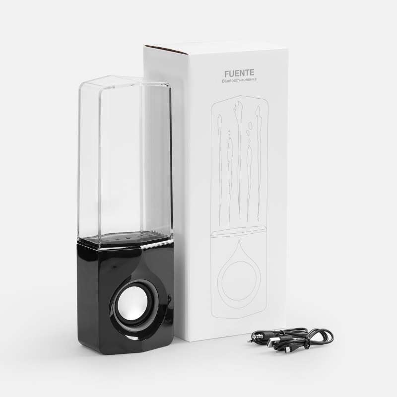 Bluetooth-колонка с поющим фонтаном Fuente, черная. Артикул р18397.30
