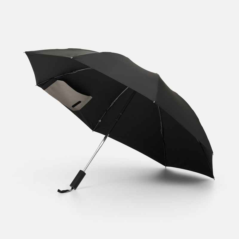 Зонт-автомат обратного сложения Easyroll, бежевый, серый, черный. Артикул р22323
