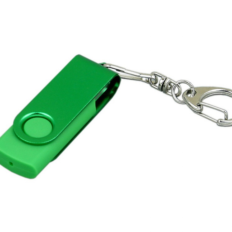 USB 2.0- флешка промо на 16 Гб с поворотным механизмом и однотонным металлическим клипом, 6 цветов. Артикул о6031.16