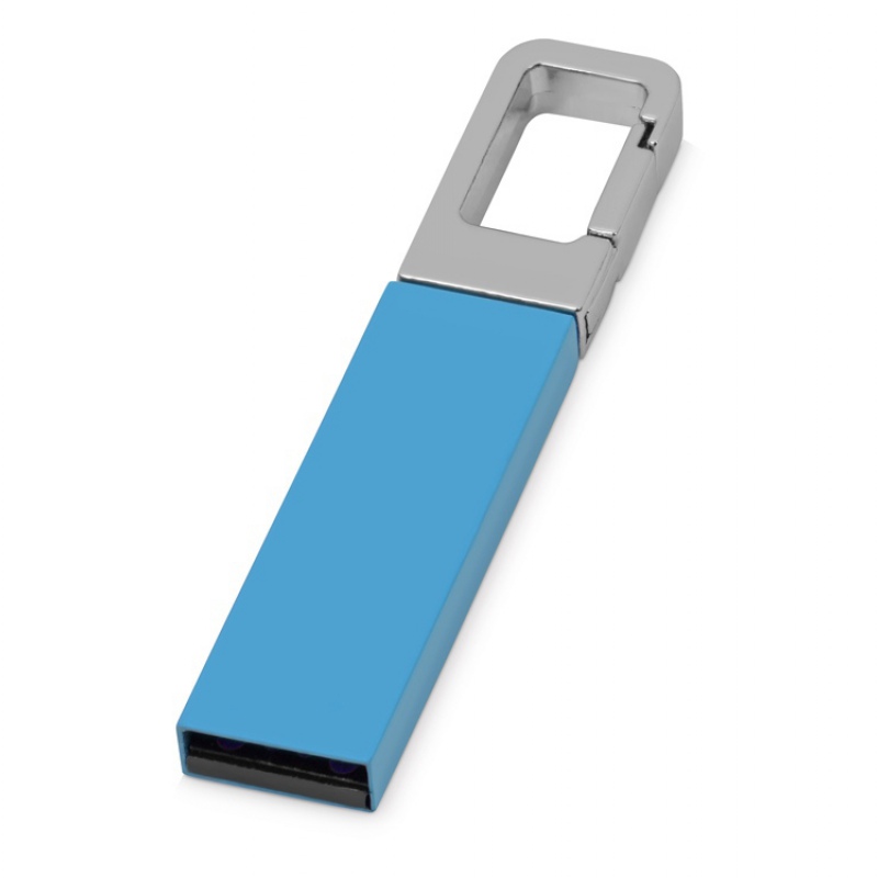 USB-флешка на 16 Гб «Hook» с карабином, 5 цветов. Артикул о62