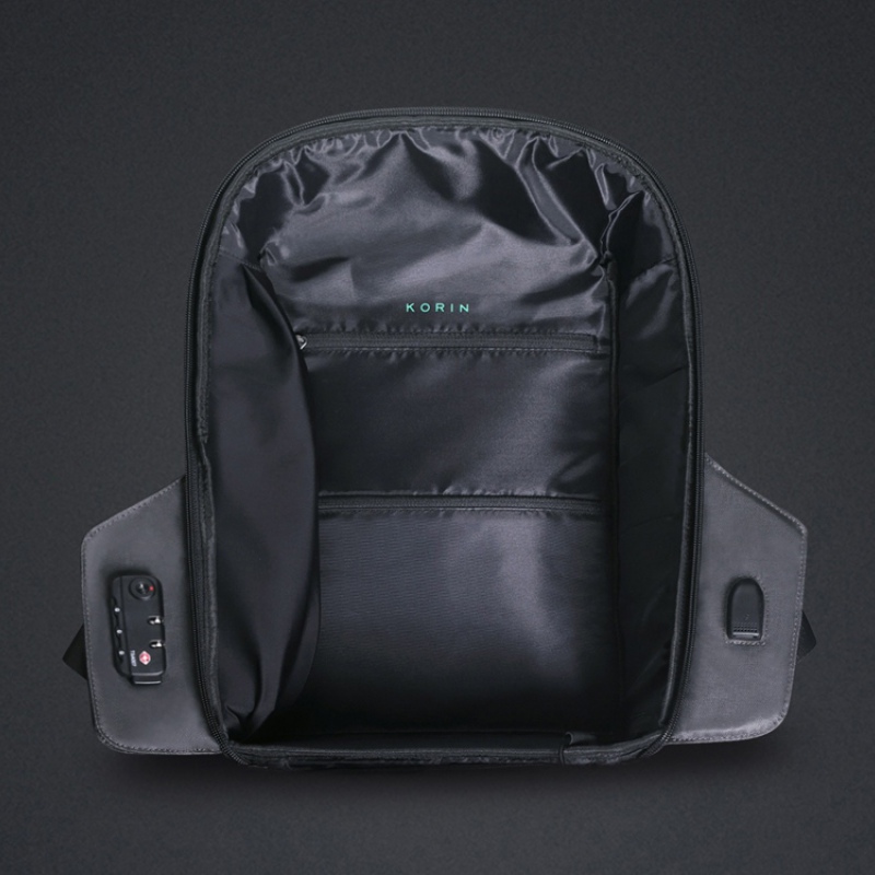 Водостойкий антикражный рюкзак Hipack для ноутбука 15.6", черный. Артикул о230124