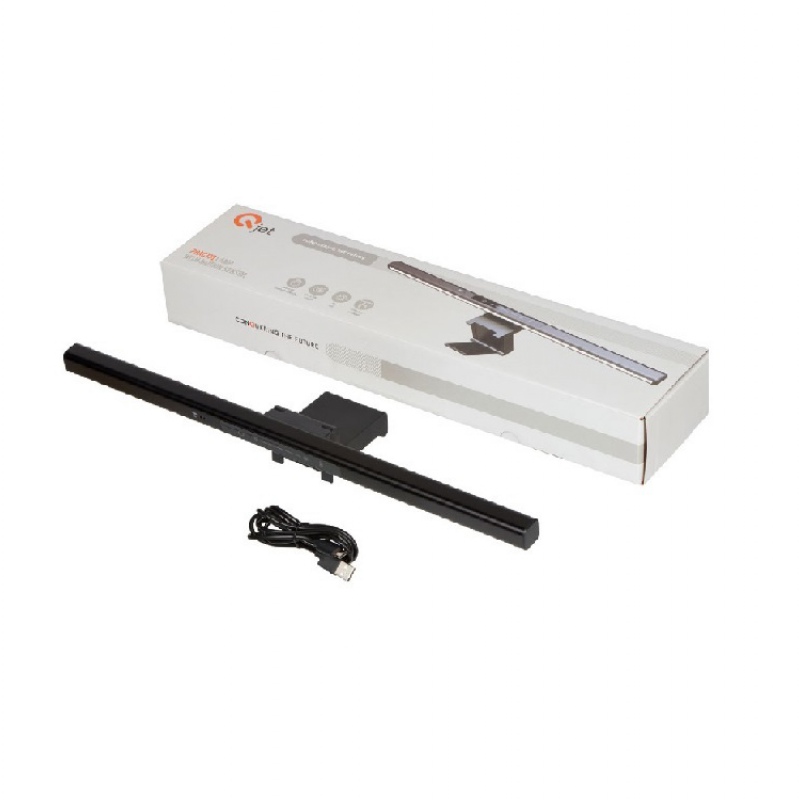 Лампа для монитора «PractIQ» с управлением жестами, 66 LED, металл, черный. Артикул о186170