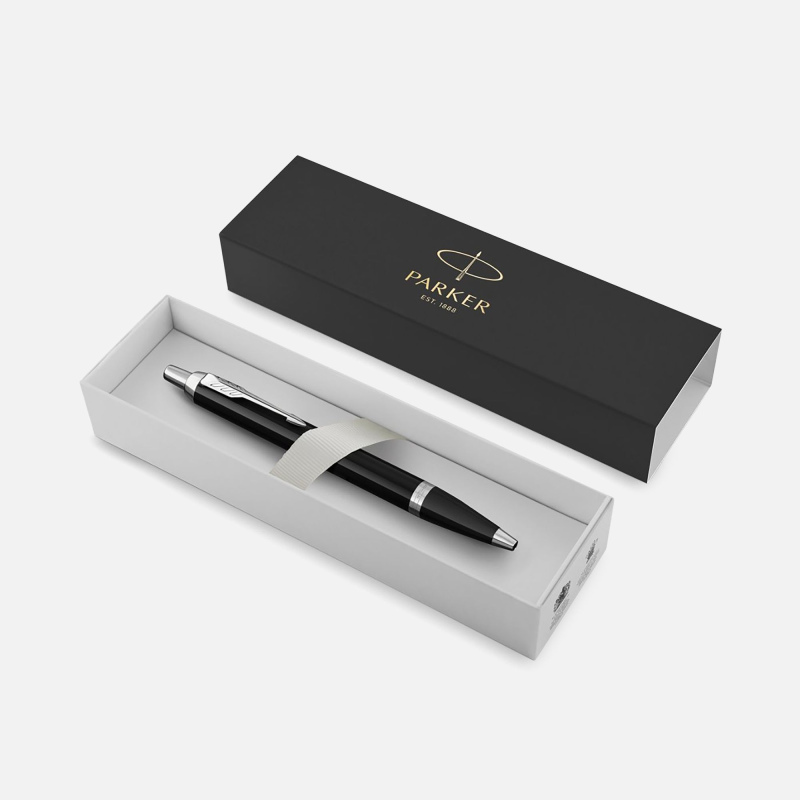 Ручка шариковая Parker, IM Core Black CT черная, IM Core Matte Blue CT темно-синяя с черным. Артикул р11933