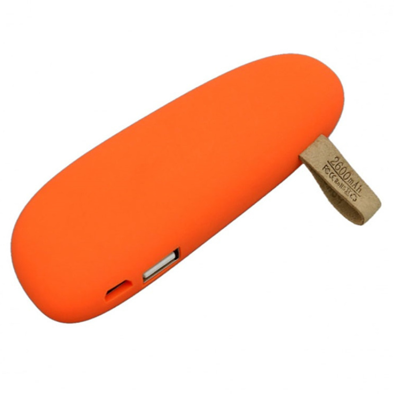 Внешний аккумулятор в форме камня «Stone», 2600 mAh, 7 цветов. Артикул р2600