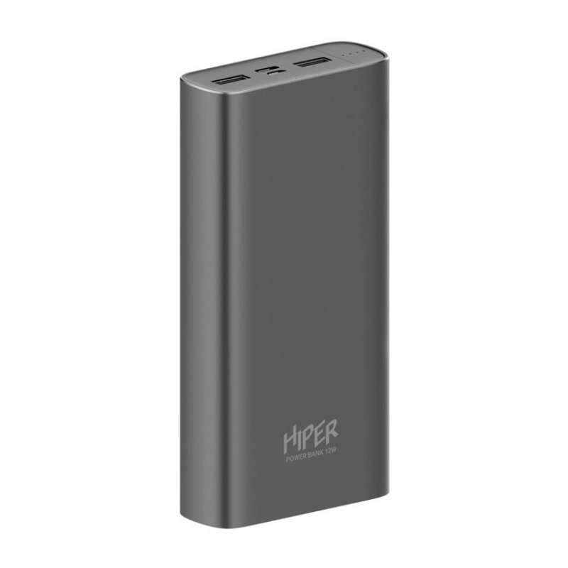 Портативный внешний аккумулятор «METAL 20K», 20000 mAh, серебристый, серый. Артикул о52102