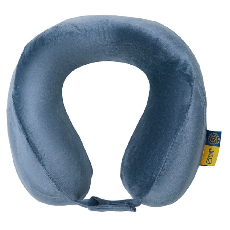 Подушка для путешествий с эффектом памяти «Tranquility Pillow», синий, серый. Артикул о9010102