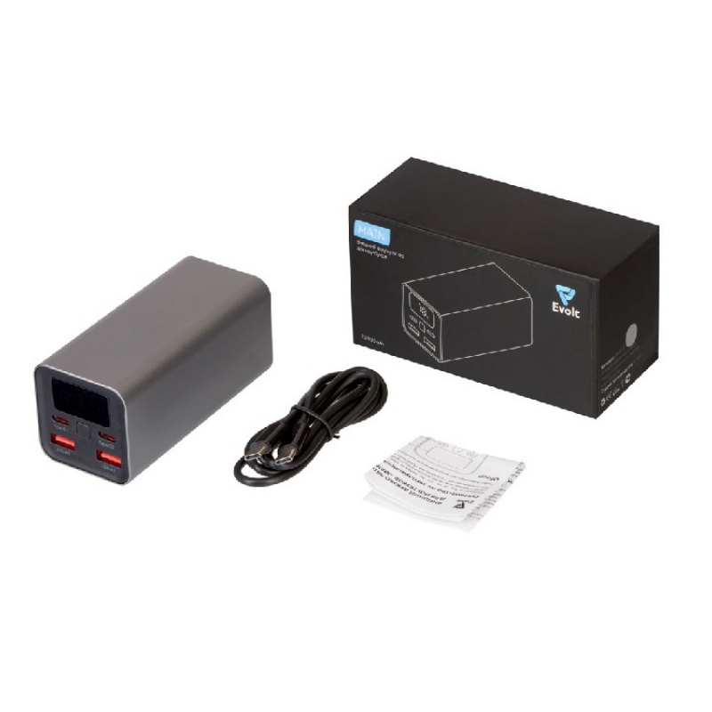 Внешний аккумулятор для ноутбуков «Main» 65 Вт, 20000 mAh, серый. Артикул о392570