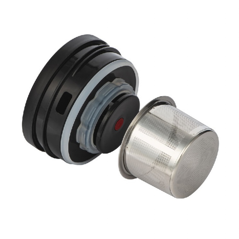 Вакуумный термокувшин с ситечком «Arctic», черный, натуральный. Артикул о827157