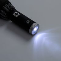 Зонт обратного сложения Norsken с фонариком, черный. Артикул р20178.30