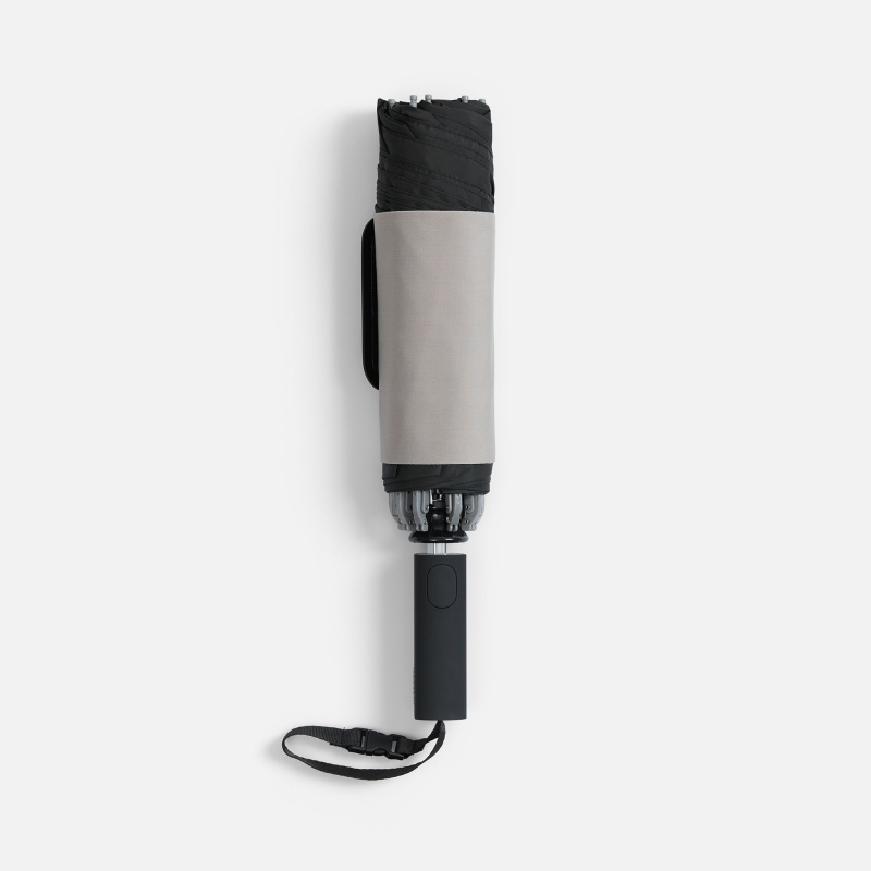 Зонт-автомат обратного сложения Easyroll, бежевый, серый, черный. Артикул р22323