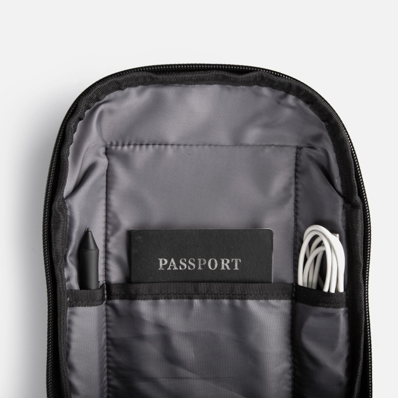 Рюкзак на одно плечо Solnex, черный. Артикул р18610.30