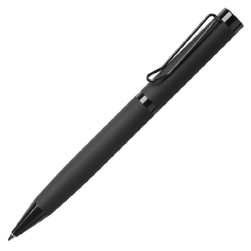 Подарочный набор из 2-х ручек «Black Lama» soft-touch, темно-синий, черный. Артикул о181020, 180999