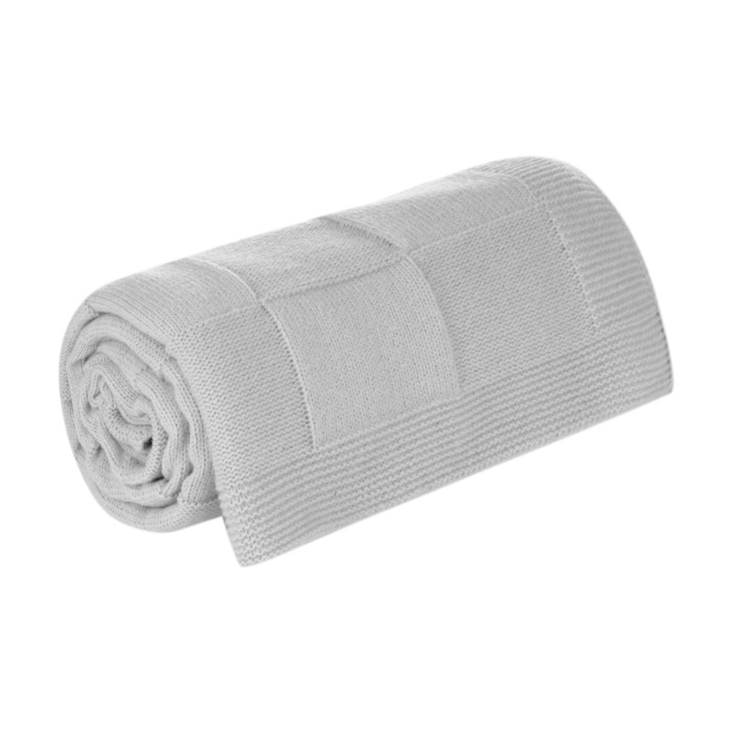 Плед Cella Soft вязаный, 160*90 см, синий, серый. Артикул е20637.030