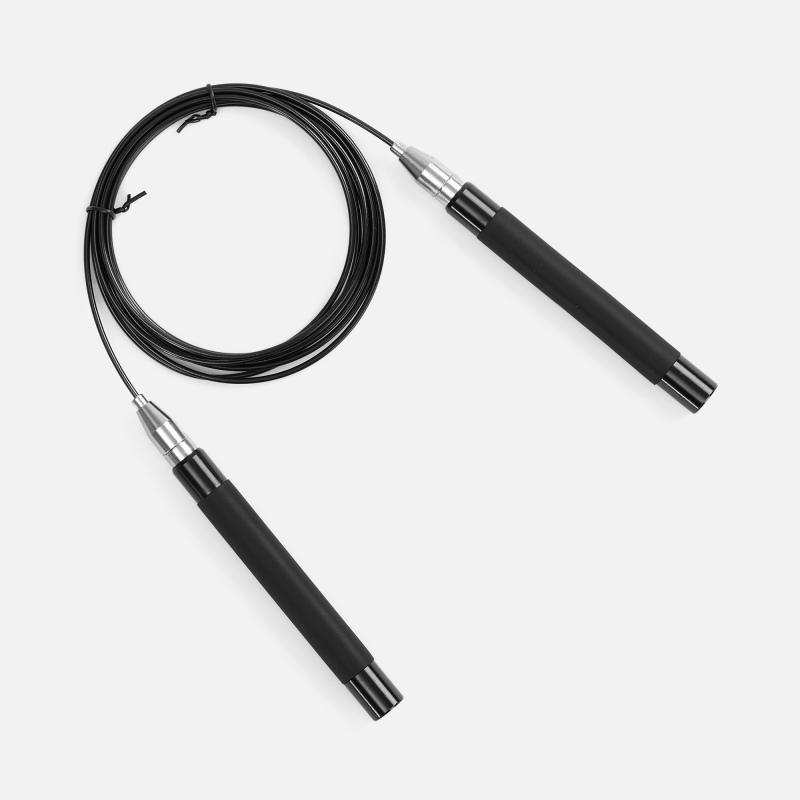 Скоростная скакалка Profi Comfi, черная. Артикул р18459.30