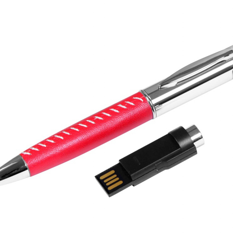 USB-флешка на 16 Гб в виде ручки с мини чипом, красный, синий, черный, белый, оранжевый, зеленый. Артикул о6350.16