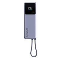 Внешний аккумулятор со встроенным кабелем Xiaomi 165W Power Bank, 10000 мАч, серый. Артикул о595990