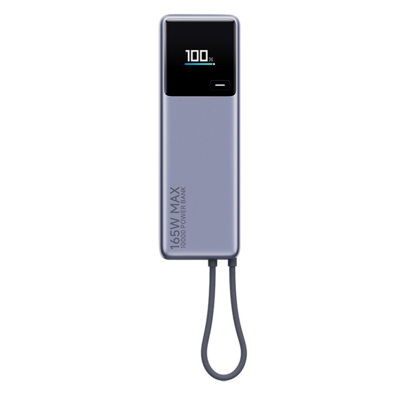Внешний аккумулятор со встроенным кабелем Xiaomi 165W Power Bank, 10000 мАч, серый. Артикул о595990