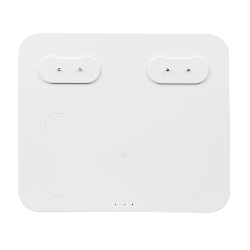 Станция беспроводной зарядки с колонкой и ночником Trilogy, белая. Артикул р16577.60