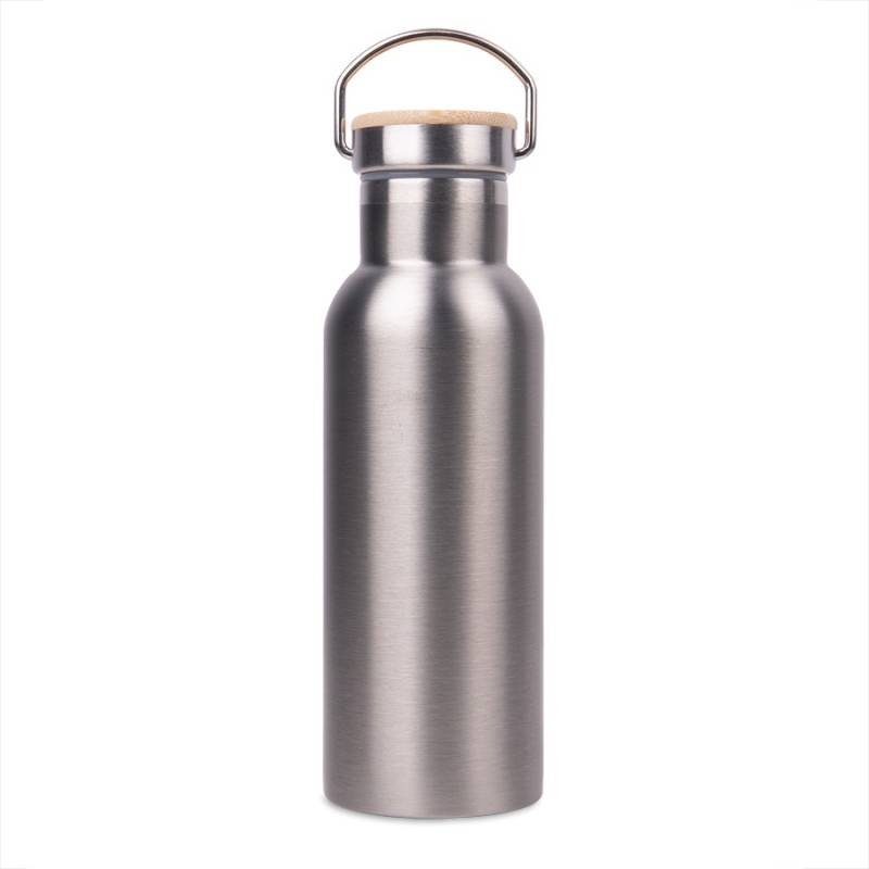 Бутылка для воды DISTILLER, 500мл, серебристый, белый, черный. Артикул и7251