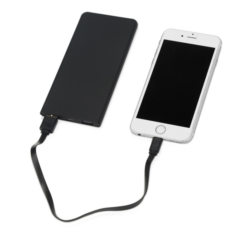 Внешний аккумулятор с подсветкой логотипа «Faros», soft-touch, 4000 mAh, 3 цвета подсветки. Артикул о591090