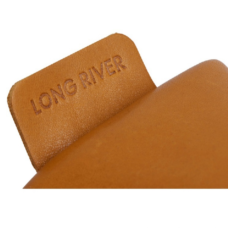 Косметичка «Брис» с лого Long River, рыжий, коричневый, черный. Артикул о6601