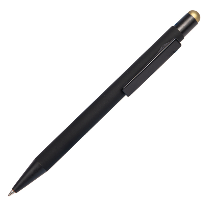 Ручка шариковая FACTOR BLACK со стилусом, 6 цветов. Артикул и40394