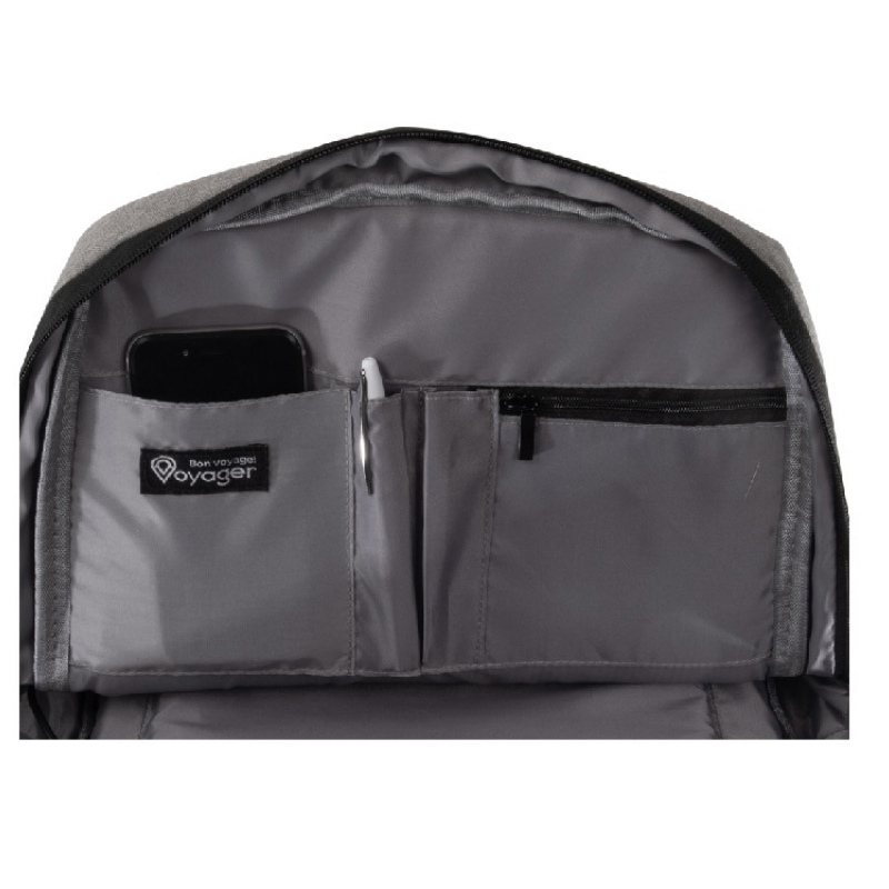 Рюкзак «Flash» для ноутбука 15'', светло-серый, темно-синий, темно-серый. Артикул о93445