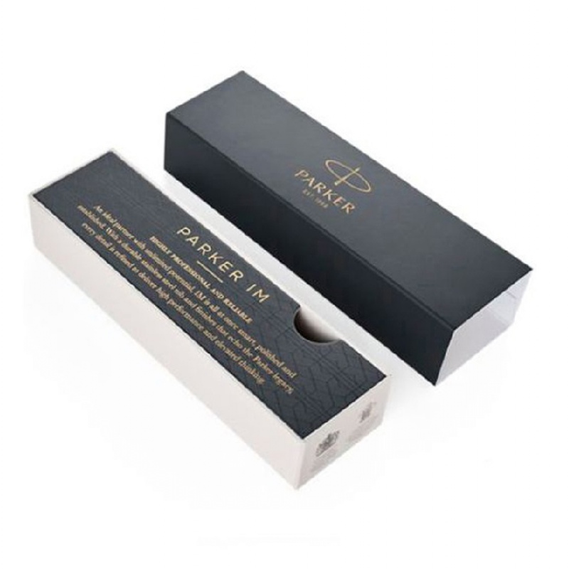 Ручка роллер Parker «IM Core Black GT», черный глянцевый/золотистый. Артикул о1931659