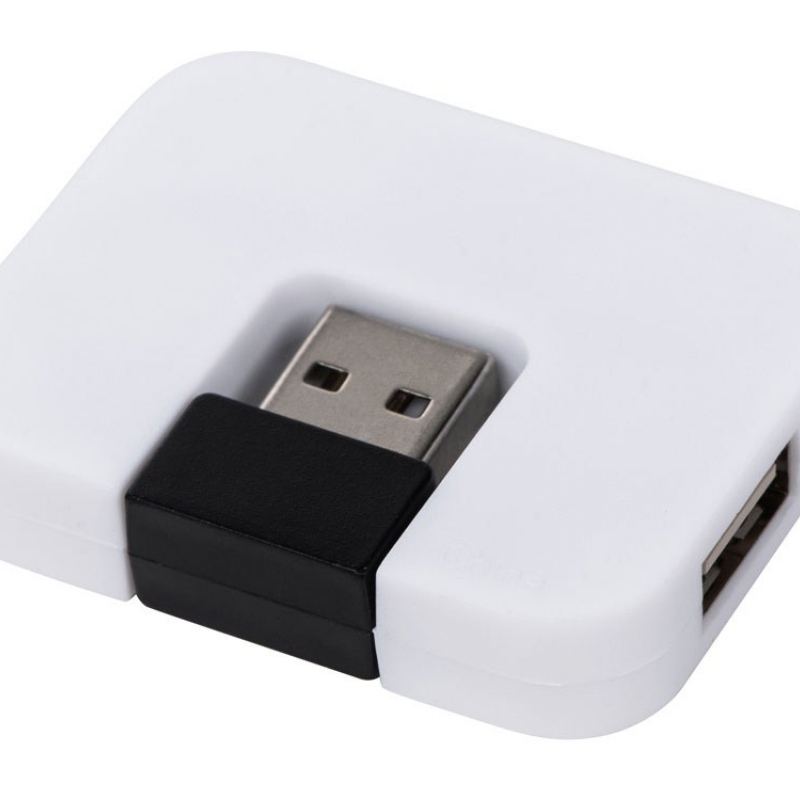 Хаб USB «Jacky» на 4 порта, белый. Артикул о5-12359801
