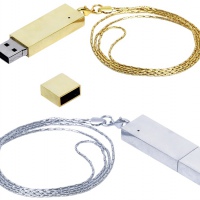 USB 2.0- флешка на 16 Гб в виде металлического слитка. Артикул о7201.16