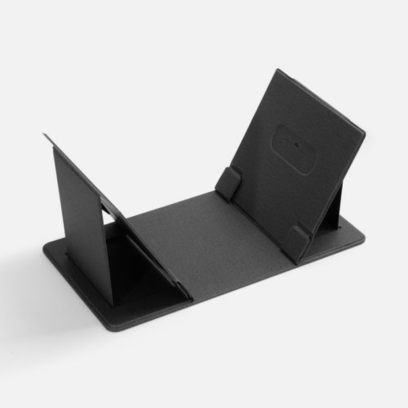 Складной стол для ноутбука с беспроводной зарядкой Kickstand Table, серый. Артикул р17486.10