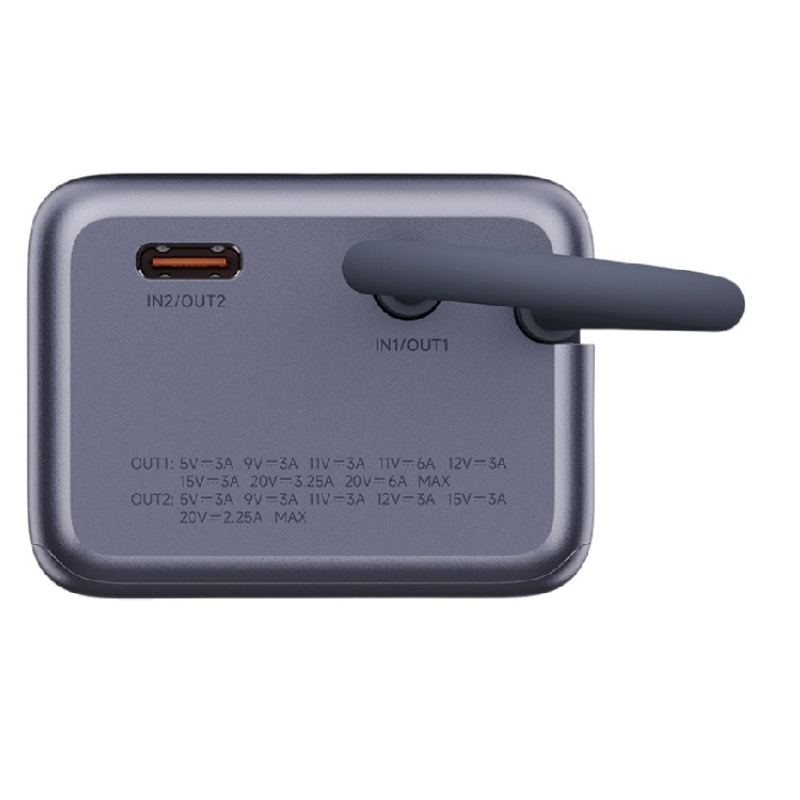 Внешний аккумулятор со встроенным кабелем Xiaomi 165W Power Bank, 10000 мАч, серый. Артикул о595990
