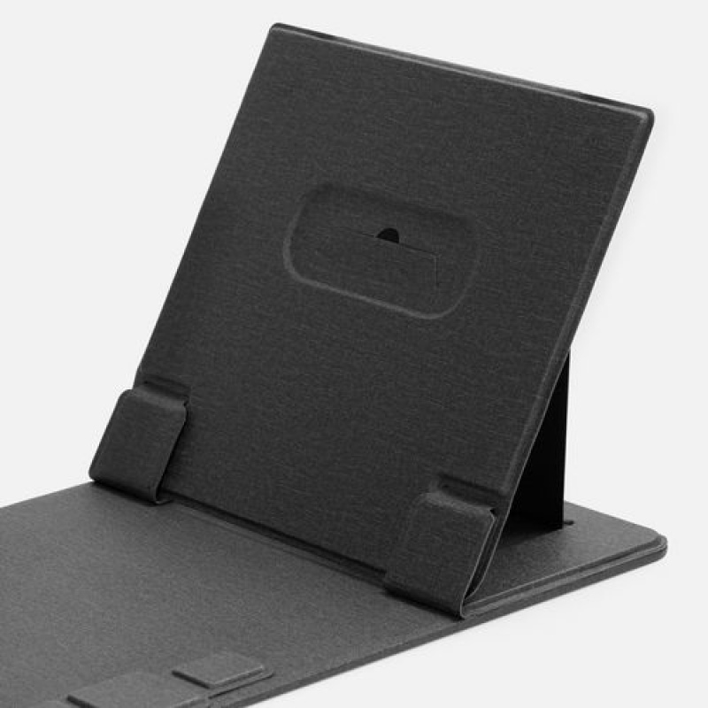Складной стол для ноутбука с беспроводной зарядкой Kickstand Table, серый. Артикул р17486.10