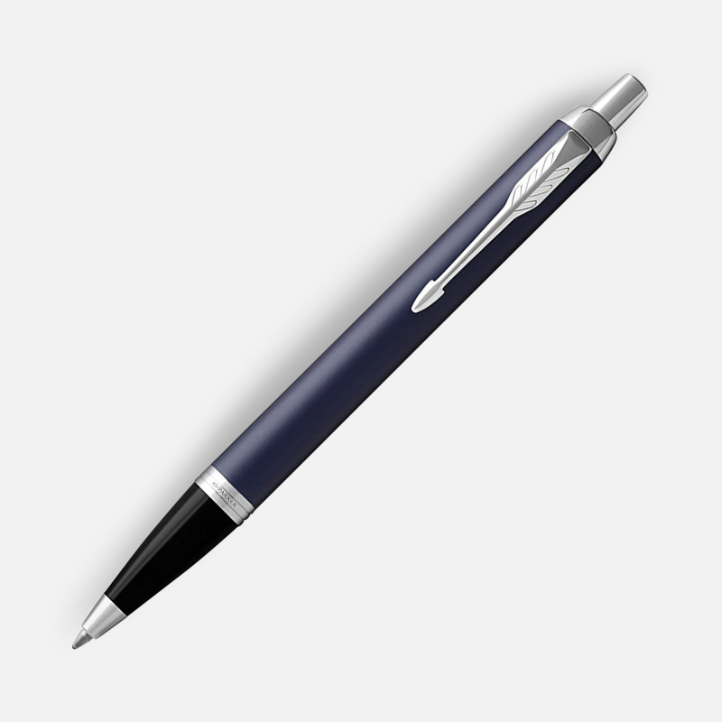Ручка шариковая Parker, IM Core Black CT черная, IM Core Matte Blue CT темно-синяя с черным. Артикул р11933