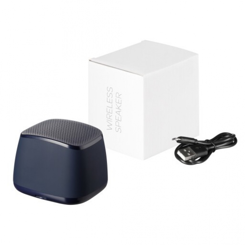 Беспроводная колонка с подсветкой Glow, 75dB, 1200 mAh, синий, черный. Артикул е622003
