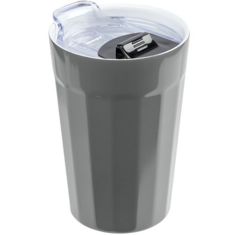 Термостакан iconyMug, темно-синий, серый, черный, белый. Артикул р7498