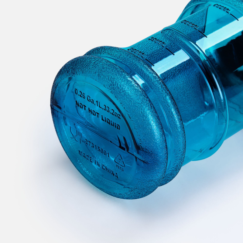 Спортивная бутылка Practice, синяя, черная. Артикул р17493