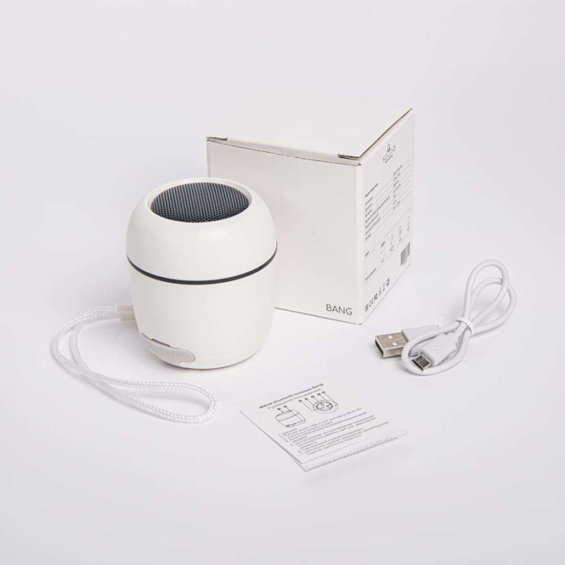 Портативная mini Bluetooth-колонка Sound Burger "Bang" белая, черная. Артикул и26534
