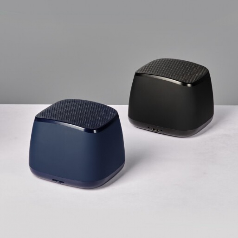 Беспроводная колонка с подсветкой Glow, 75dB, 1200 mAh, синий, черный. Артикул е622003