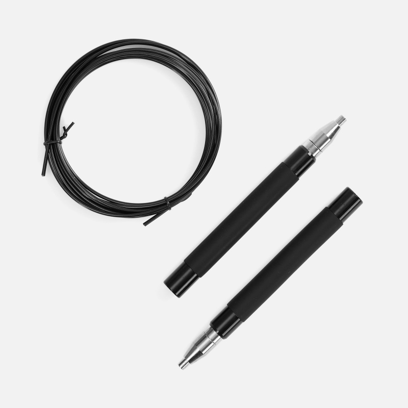 Скоростная скакалка Profi Comfi, черная. Артикул р18459.30