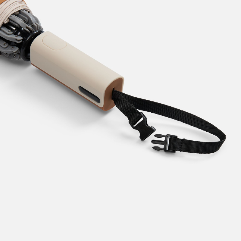 Зонт-автомат обратного сложения Easyroll, бежевый, серый, черный. Артикул р22323